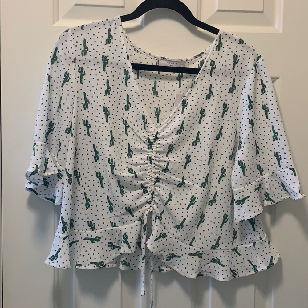 Elodie Cactus design crop top
